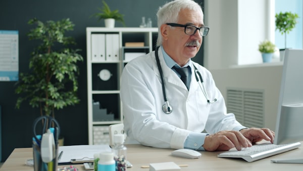 Patient coordinator on a call providing dedicated support to international medical travellers